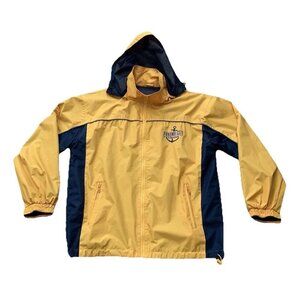 Panama City Florida Marina Cheneral Windbreaker Jacket Yellow Mens Large Zip